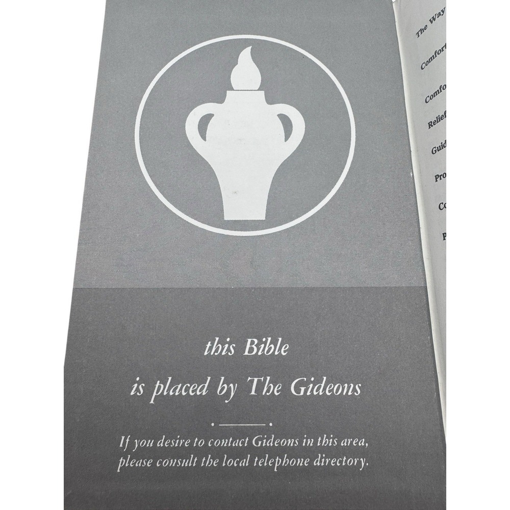 Gideons Holy Bible New King James Version NKJV Burgundy Thomas Nelson 1985 - Picture 5 of 7